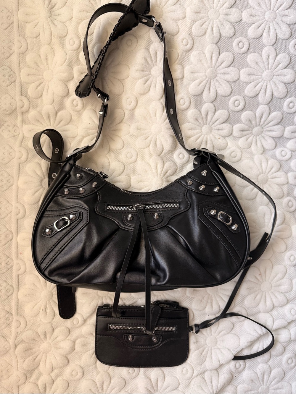 Punk Studded Biker Bag Cool Girl Shoulder Bag